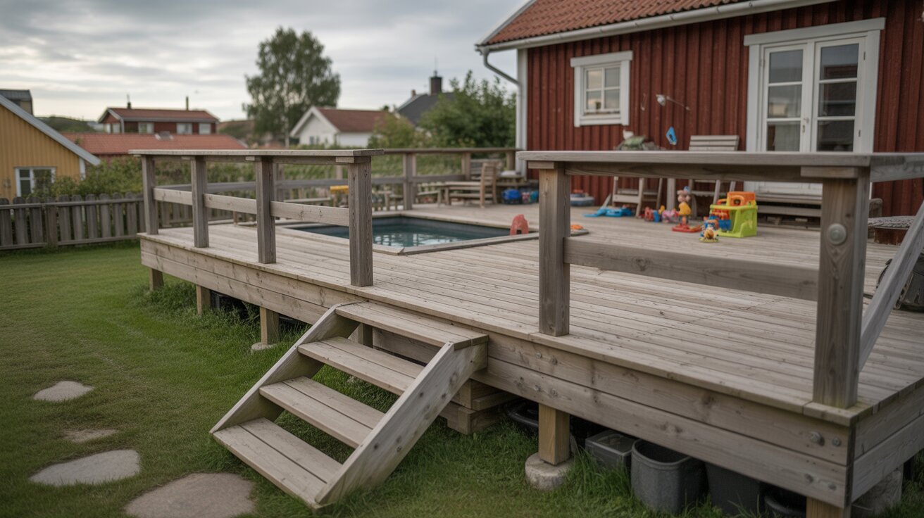 byggaaltan & pooldäck